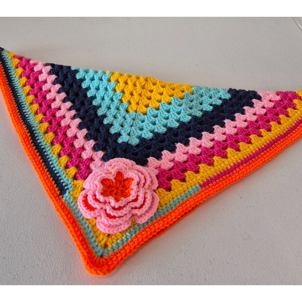 Vibrant 20" Crocheted Doll Blanket & Preemie Afghan